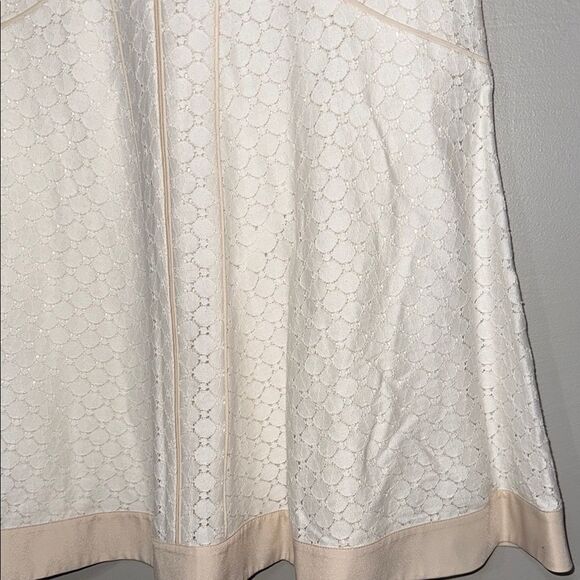 Ann Taylor White A-Line Mini Dress Cocktail - Picture 4 of 12